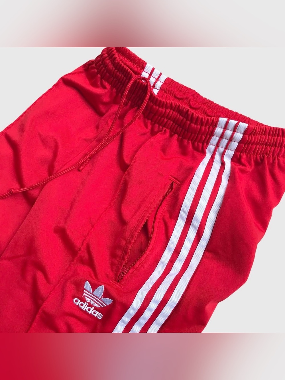adidas Originals [S] Men’s Firebird Tracksuit (Jacket+Pants) Red IJ7060/KD8319 - Picture 11 of 12